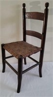 Vintage Wooden Woven Child's Chair