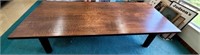 Large 9 ft Tiger Oak Dining or Conference Table