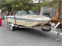 1978 Del magic outboard boat 15ft with trailer