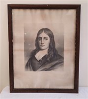Framed Print of Photo of John Milton