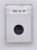 1879 Indian head cent VG8 Oak leaf with shield