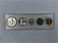 Lot of 2: 1962 Mint set with silver Franklin, and