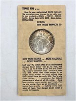 1882 O Morgan silver dollar in rare Tidy house pac