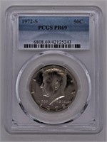 1972 S Kennedy half dollar PR69 PCGS clad