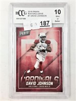 2018 David Johnson Arizona Cardinals card graded 1