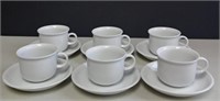 6 Thomas (Rosenthal) Porcelain Cups + Saucers