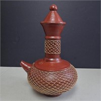 Decorative Middle Eastern? Terracotta Vessel