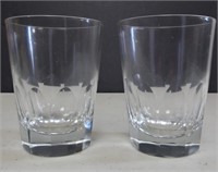 2 Stuart Crystal Scotch Whiskey Glasses