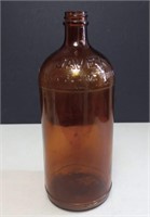 1920s-30s JAVEX Bleach Amber Glass 32oz Bottle