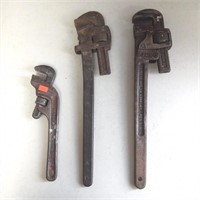 3 Vintage Plumbers Wrenches