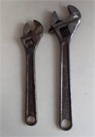 2 Vintage Adjustable Monkey Wrenches