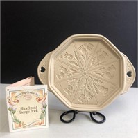 Brown Bag Cookie Art Ceramic Shortbread Pan