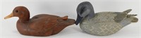 * 2 Wooden Ducks - 1 Marked "Tom Shoemaker '81",