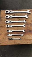 Craftsman combination metric wrenches w/ratchet