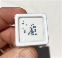 1/4 Carat Of Blue Diamond Chips