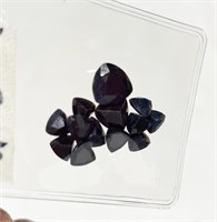 10 Carats Of Trillion Cut Sapphires