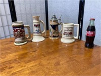 Group of Beer Steins - 1998 Budweiser,