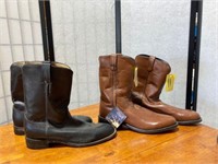 (2) Mens Size 11 Cowboy Boots -