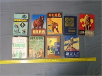 Lot of 9 Vintage Boy Scout Books
