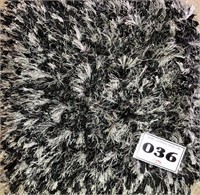 2' x 2' WUHU Sunday Black/Grey Crystal Area Rug