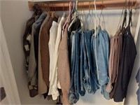 Contents of closet jeans size 48 x 28 XXL jackets