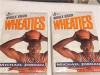 Two boxes of Michael Jordan Wheaties collector's