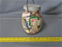 Jar of Matches and Stamps
