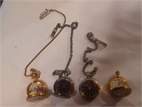 Four miscellaneous pocket watches as is