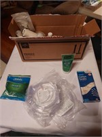 Lot of medical tape cotton swabs aloe and more