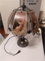 Lamp with deer