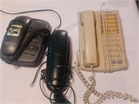 Lot of three telephones
