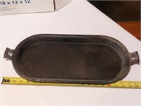 Cast iron oval griddle