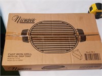 Precision NuWave cast iron grill with oil drip