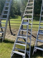 2 Ladders, 1 - 12' & 1 - 6' Aluminum