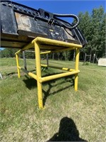 Yellow Metal Stand