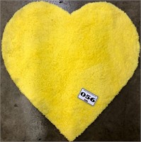 3'4" x 3'4" XOXO Yellow Heart Area Rug