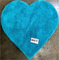 3'4" x 3'4" XOXO Turquoise Heart Area Rug