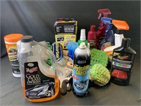 Lot of car wash items used