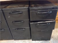 2 Black Cabinets - 26" Tall - 14" Wide - 23"