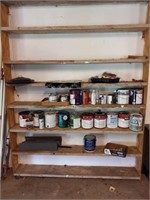 Shelf Contents - Paint and House Paint Supplies