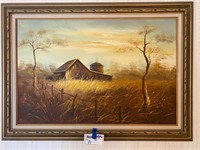 Barn & Silo Canvas Painting