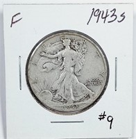 1943-S  Walking Liberty Half Dollar   F