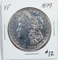 1879  Morgan Dollar   XF   Cleaned