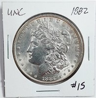 1882  Morgan Dollar   Unc
