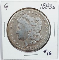 1883-S  Morgan Dollar   G  old cleaning