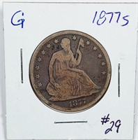 1877-S  Seated Liberty Half Dollar   G