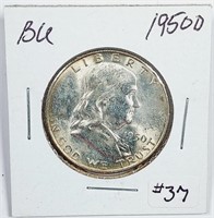 1950-D  Franklin Half Dollar   BU