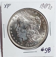 1887-O  Morgan Dollar   XF