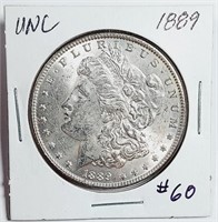 1889  Morgan Dollar   Unc