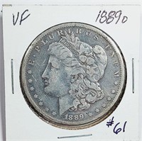 1889-O  Morgan Dollar   VF
